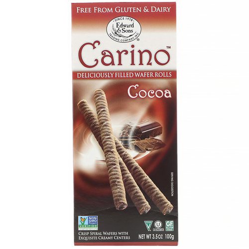 Edward & Sons, Carino Filled Wafer Rolls, Cocoa, 3.5 oz (100 g) Review