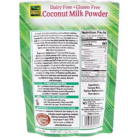 Mjölk, Kokosnötvatten, Drycker: Edward & Sons, Coconut Milk Powder, 5.25 oz (150 g)
