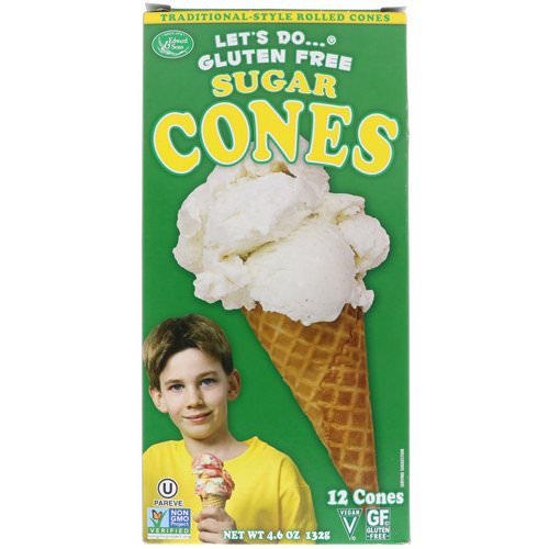 Edward & Sons, Let's Do Organic, Gluten Free Sugar Cones, 12 Cones, 4.6 oz (132 g) Review