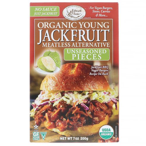 Edward & Sons, Organic Young Jackfruit, Unseasoned Pieces, 7 oz (200 g) Review