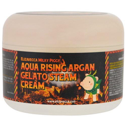 Elizavecca, Aqua Rising Argan Gelato Steam Cream, 100 g Review