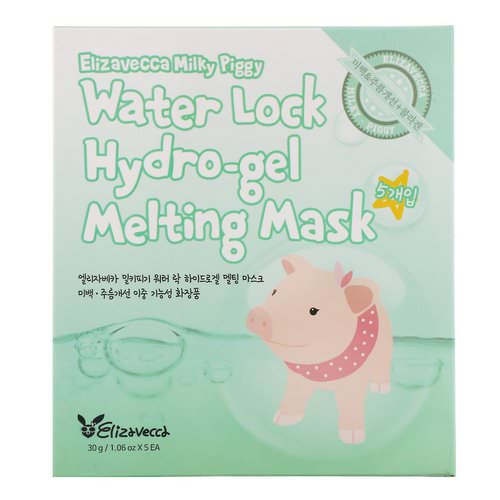 Elizavecca, Milky Piggy, Water Lock Hydro-Gel Melting Mask, 5 Sheets, 1.06 oz (30 g) Each Review