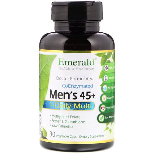 Emerald Laboratories, Men's 45+ 1-Daily Multi Vit-A-Min, 30 Veggie Caps Review