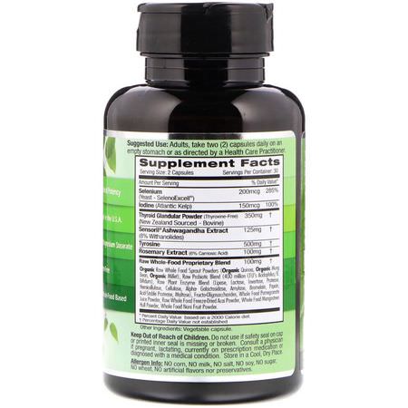Sköldkörtel, Kosttillskott: Emerald Laboratories, Thyroid Health, 60 Vegetable Caps