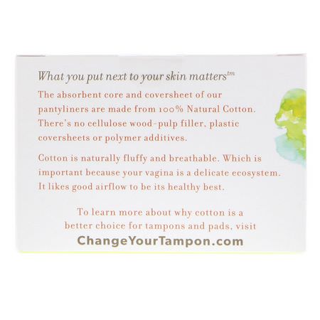 Pantyliners, Feminin Hygien, Bad: Emerita, Natural Cotton Pantyliners, Ultra-Thin, 24 Pantyliners