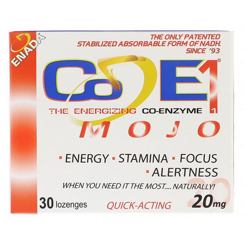 ENADA, The Energizing Co-Enzyme, Mojo, 20 mg, 30 Lozenges Review