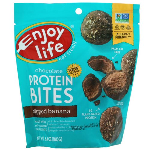 Enjoy Life Foods, Chocolate Protein Bites, Dipped Banana, 6.4 oz (180 g) Review