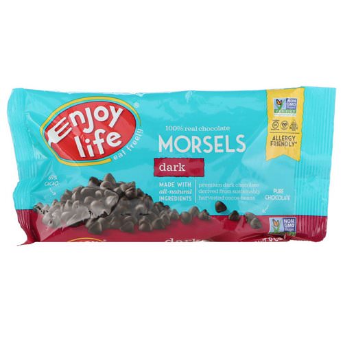 Enjoy Life Foods, Regular Size Morsels, Dark Chocolate, 9 oz (255 g) Review