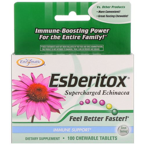 Nature's Way, Esberitox, Supercharged Echinacea, Immune Support, 100 Chewable Tablets Review