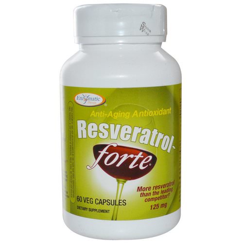 Enzymatic Therapy, Resveratrol~Forte, 125 mg, 60 Veggie Caps Review