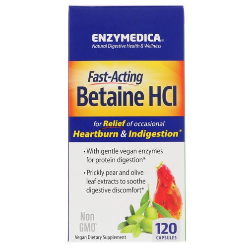 Enzymedica, Betaine HCI, 120 Capsules Review