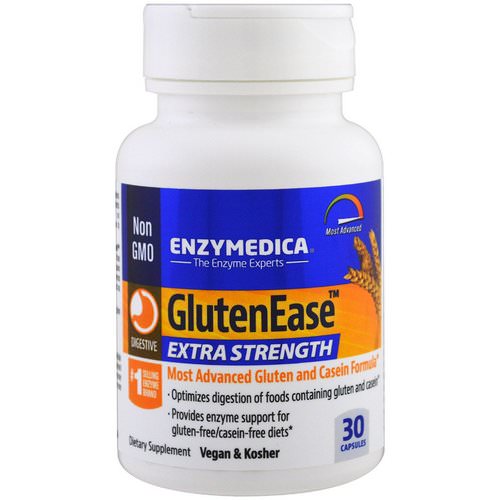 Enzymedica, GlutenEase, Extra Strength, 30 Capsules Review
