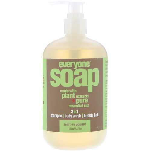 EO Products, Everyone Soap, 3 in 1, Mint + Coconut, 16 fl oz (473 ml) Review