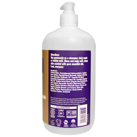 Schampo, Hårvård, Duschgel, Kroppstvätt: EO Products, Everyone Soap for Every Body, 3 In One, Lavender + Aloe, 32 fl oz (946 ml)