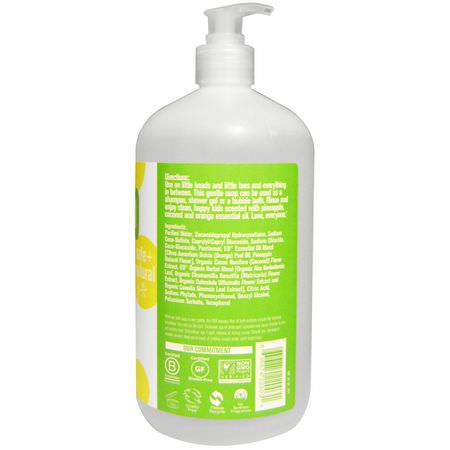 Shower Gel, Baby Body Wash, Body Wash, Allt-I-Ett-Babyschampo: EO Products, Everyone Soap for Every Kid, Tropical Coconut Twist, 32 fl oz (946 ml)