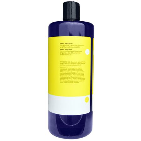 Handtvålpåfyllning, Dusch, Bad: EO Products, Hand Soap, Refill, Lemon & Eucalyptus, 32 fl oz (946 ml)