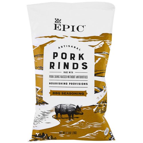 Epic Bar, Artisanal Pork Rinds, BBQ Seasoning, 2.5 oz (70 g) Review