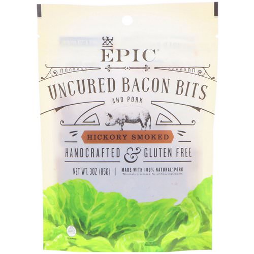 Epic Bar, Uncured Bacon Bits, Hickory Smoked, 3 oz (85 g) Review