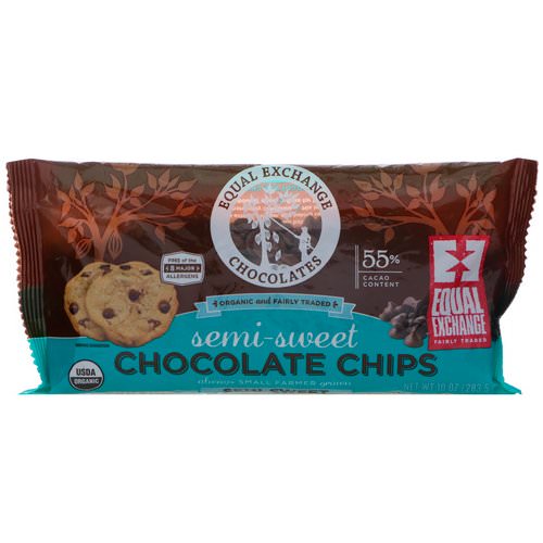 Equal Exchange, Organic, Chocolate Chips, Semi-Sweet, 10 oz (283.5 g) Review