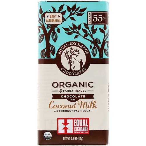 Equal Exchange, Organic Chocolate, Coconut Milk and Coconut Palm Sugar, 2.8 oz (80 g) Review