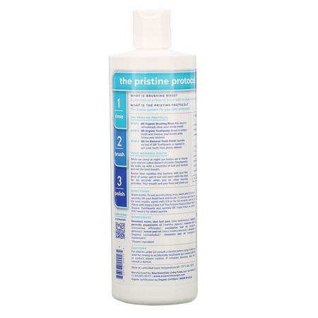 Spray, Skölj, Munvatten, Munvård: Essential Oxygen, BR Organic Brushing Rinse, Peppermint, 16 fl oz (473 ml)