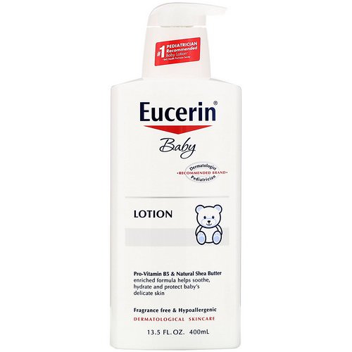 Eucerin, Baby, Lotion, Fragrance Free, 13.5 fl oz (400 ml) Review