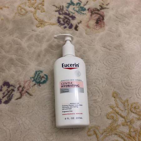 Eucerin, Gentle Hydrating Cleanser, Fragrance Free, 8 fl oz (237 ml)