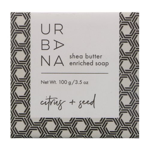 European Soaps, Urbana, Shea Butter Enriched Soap, Citrus + Seed, 3.5 oz (100 g) Review
