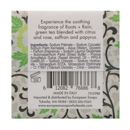 Tvål Med Sheasmörstång, Dusch, Bad: European Soaps, Urbana, Shea Butter Enriched Soap, Roots + Rain, 3.5 oz (100 g)