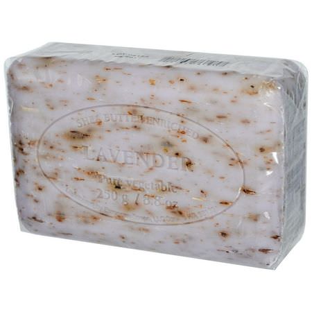 Bar Tvål, Dusch, Bad: European Soaps, Pre de Provence Bar Soap, Lavender, 8.8 oz (250 g)