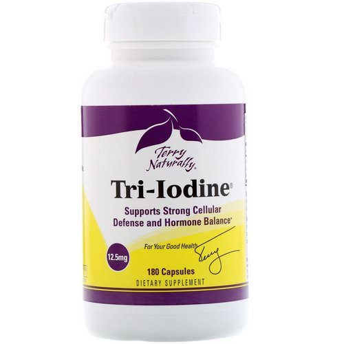 EuroPharma, Terry Naturally, Tri-Iodine, 12.5 mg, 180 Capsules Review