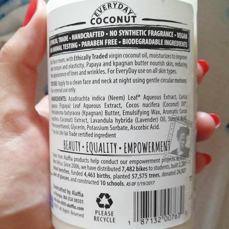 Coconut Skin Care, Night Moisturizers