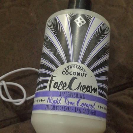 Alaffia, Everyday Coconut, Night Cream, Purely Coconut, 12 fl oz (354 ml)