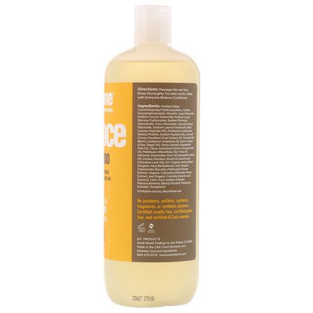 Schampo, Hårvård, Bad: Everyone, Balance, Shampoo, Smooth & Shiny, 20.3 fl oz (600 ml)
