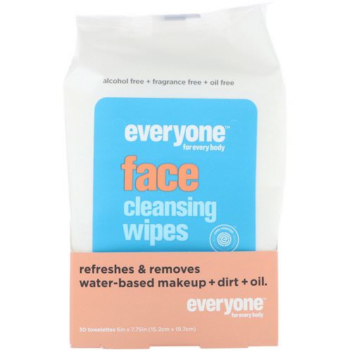 Everyone, Face, Cleansing Wipes, 30 Towelettes Review