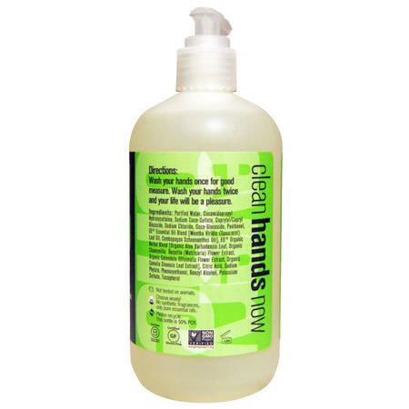 Handtvål, Dusch, Bad: Everyone, Hand Soap, Spearmint + Lemongrass, 12.75 fl oz (377 ml)