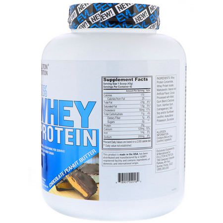 Vassleprotein, Idrottsnäring: EVLution Nutrition, 100% Whey Protein, Chocolate Peanut Butter, 4 lb (1814 g)