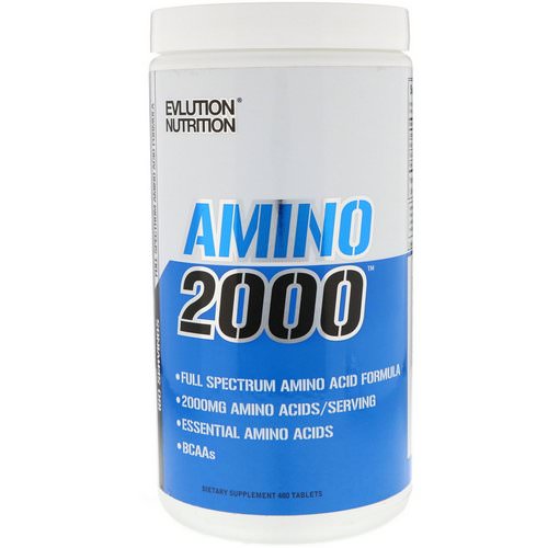 EVLution Nutrition, Amino 2000, 480 Tablets Review