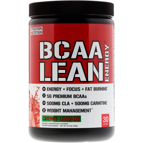 EVLution Nutrition, BCAA Lean Energy, Cherry Limeade, 11.6 oz (330 g) Review
