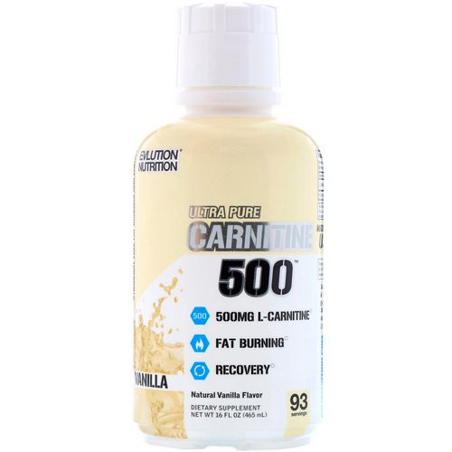 EVLution Nutrition, Carnitine500, Vanilla, 16 oz (465 ml) Review