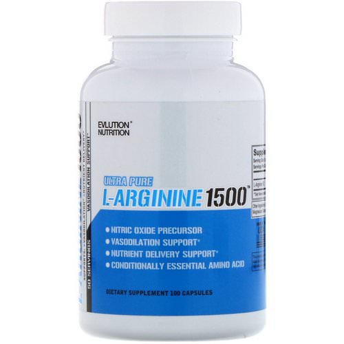 EVLution Nutrition, L-Arginine 1500, 100 Capsules Review