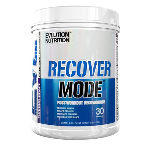 EVLution Nutrition, Recover Mode, Post-Workout RecoverMode, Furious Grape, 22.2 oz (630 g) Review