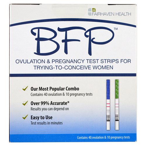 Fairhaven Health, BFP, Ovulation & Pregnancy Test Strips For Trying-To-Conceive Women, 40 Ovulation & 10 Pregnancy Tests Review