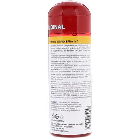 Serum, Hårolja, Hårstyling, Hårvård: Fantasia, IC, Hair Polisher, Heat Protector Straightening Serum, 6 fl oz (178 ml)