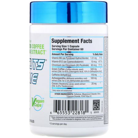 Grön Kaffebönsextrakt, Homeopati, Örter: FEMME, Rapidcuts Femme, Green Coffee Extract + Vitamin B12, 1,000 mg, 60 Vegan Caps
