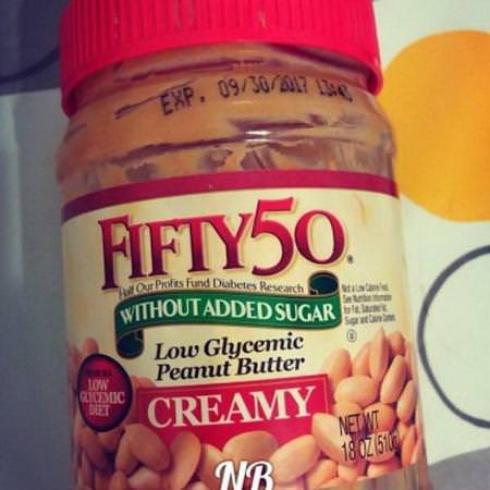 Fifty 50 Peanut Butter - Jordnötssmör, Konserver, Pålägg, Knappar