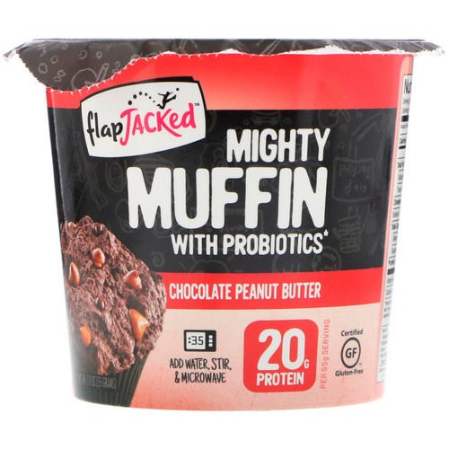 FlapJacked, Mighty Muffin With Probiotics, Chocolate Peanut Butter, 1.9 oz (55 g) Review