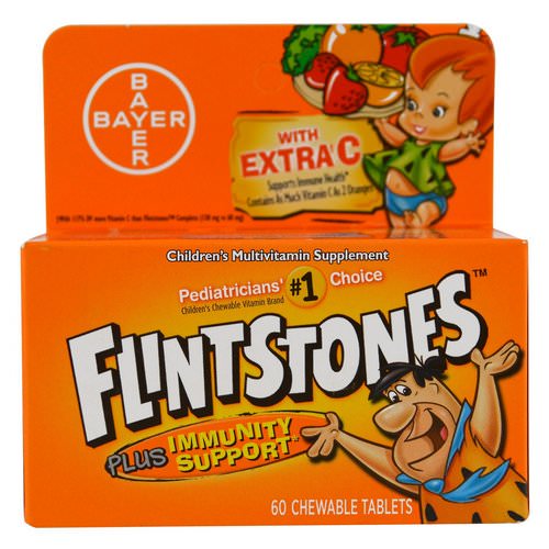 Flintstones, Children's Multivitamin, Plus Immune Support, Fruit Flavors, 60 Chewable Tablets Review