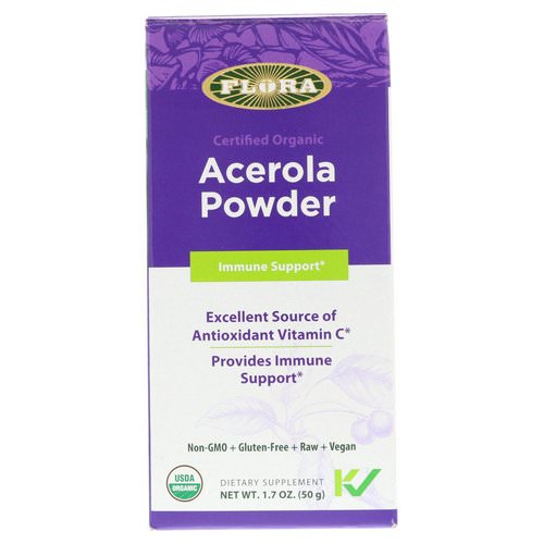 Flora, Certified Organic, Acerola Powder, 1.7 oz (50 g) Review