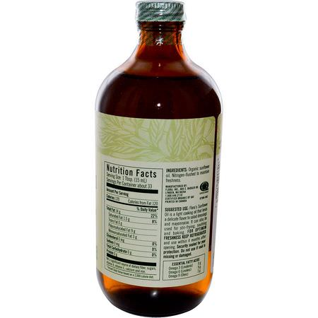 Vingrön, Oljor: Flora, Certified Organic Sunflower Oil, 17 fl oz (500 ml)